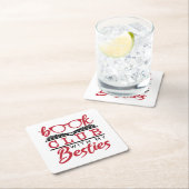 私の好みのブッククラブ スクエアペーパーコースター (インサイチュ)