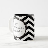 私の好みの変人 ツートーンマグカップ (正面左)