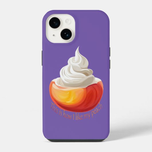 私の好む桃のスタイル iPhoneケース (裏面)