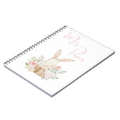 私の妊娠ピンクのウサギのスクリプト写真 ノートブック (左側)