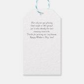 私の妊娠中の女王へ – エレガントフローラ | ギフトタグ (裏面)