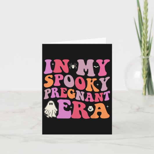 私の妊娠中不気味のハロウィーン妊娠Anno カード (正面)
