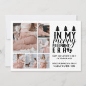 私の妊娠時代のメリークリスマスの6枚 シーズンカード (正面)