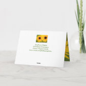 私の妹のがん勇気付けられる カード (裏面)