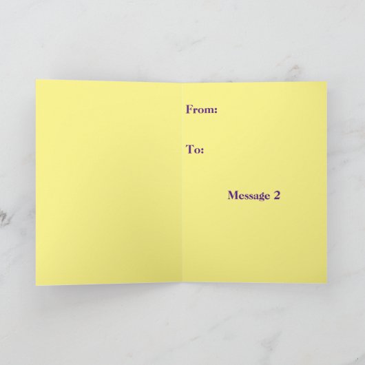 私の妹のために サンキューカード (内部)