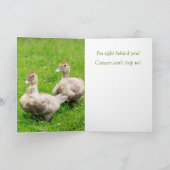 私の妹の癌はアヒルをサポートするために カード (内部)