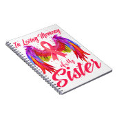 私の妹の翼の乳がんへの愛情に満ちた思い出で ノートブック (右側)