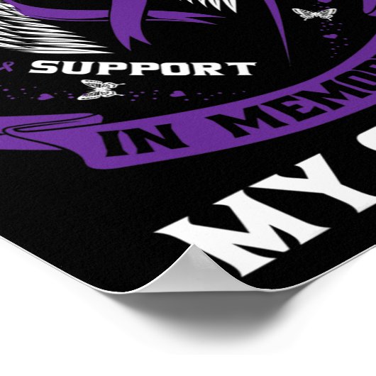 私の妹の膵臓がんAwの思い出の紫 ポスター (角)