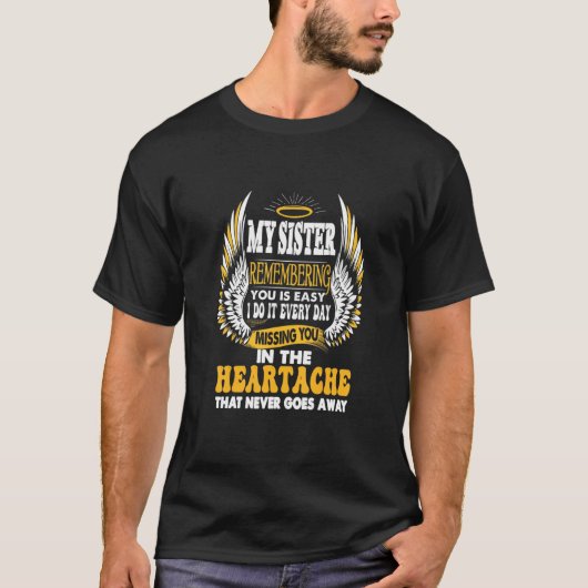 私の妹はあなたを思い出す恋しく思簡単の Tシャツ (正面)