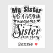 私の妹はフリーキンの妹素晴らしのかわいい引用文だ シール (シート)