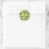 私の妹は少し大きい ラウンドシール (バッグ)