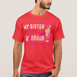 私の妹は戦士ピンクリボン認識度女性 Tシャツ