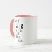 私の妹は本当にあなたが必要な唯一のギフトである マグカップ (正面左)