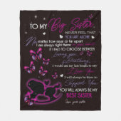 私の妹カスタムにフリースブランケット毛布 – ギフト フリースブランケット (正面)