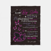 私の妹カスタムにフリースブランケット毛布 – ギフト フリースブランケット (正面)