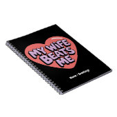 私の妻おもしろいは私の機知に富んだ夫の冗談デザイン ノートブック (右側)