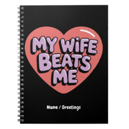 私の妻おもしろいは私の機知に富んだ夫の冗談デザイン ノートブック