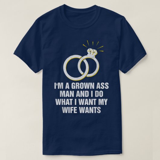 私の妻が望むことを行う新郎ミスター夫 Tシャツ (デザイン正面)