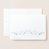 私の妻に私たちの記念日の銀の箔カード 箔カード (裏面封筒付き)