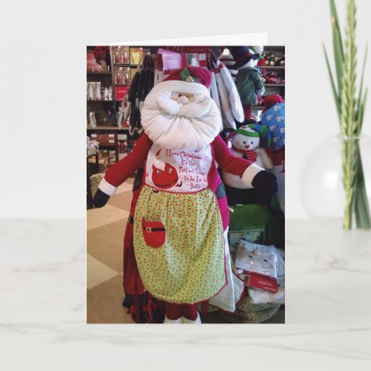 私の妻に聖降誕祭お目出度う。サンタクロース) シーズンカード (正面)