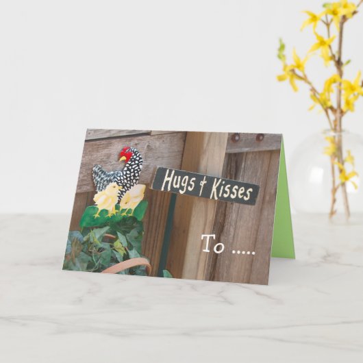 "私の妻に"の母の日カード カード (黄色い花)