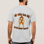 私の妻にMSがあります Tシャツ (裏面)