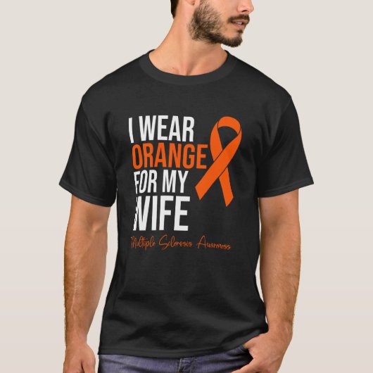 私の妻のための衣服オレンジMSウォリアー複数のscle Tシャツ (正面)