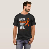 私の妻のための衣服オレンジMSウォリアー複数のscle Tシャツ (正面フル)