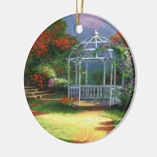 私の妻のための詩-クリスマスのオーナメントを愛して下さい セラミックオーナメント (左)