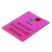 私の妻のバレンタインデーの詩のため ノートブック (左側)