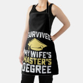 私の妻の修士の学位生き延びの卒業 エプロン (インサイチュ)