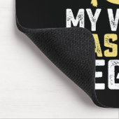 私の妻の修士の学位生き延びの卒業 マウスパッド (コーナー)