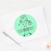 私の妻の整形外科医はあなたの… ラウンドシール (封筒)