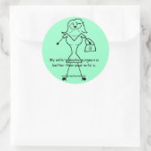 私の妻の整形外科医はあなたの… ラウンドシール (バッグ)