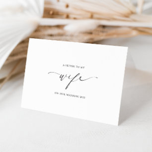 私の妻の結婚式の日のカードへのEllesmereの手紙 カード