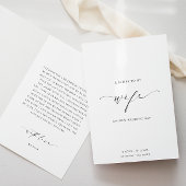 私の妻の結婚式の日のカードへのEllesmereの手紙 カード