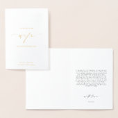 私の妻の結婚式の日のカードへのEllesmereの手紙 箔カード (ディスプレー)