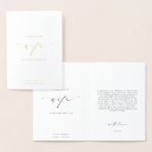 私の妻の結婚式の日のカードへのEllesmereの手紙 箔カード (ディスプレー)