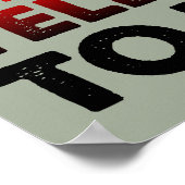 私の妻の頭のポスターサインおもしろいの声 ポスター (角)