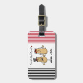 私の妻のTシャツおよびギフトについてのナット ラゲッジタグ (正面縦)