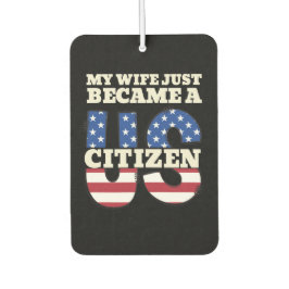 私の妻はちょうど米国市民アメリカ人にな誇りを持ったった カーエアーフレッシュナー