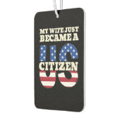 私の妻はちょうど米国市民アメリカ人にな誇りを持ったった カーエアーフレッシュナー (左)