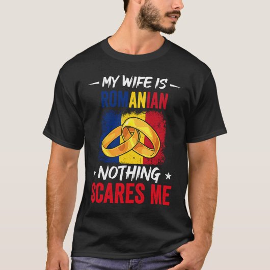 私の妻はルーマニア語なし怖い私の伝統Roo Tシャツ (正面)