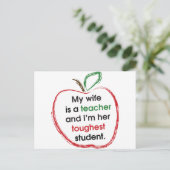 私の妻は先生で、私は彼女の最も厳しい学生である ポストカード (スタンド正面)