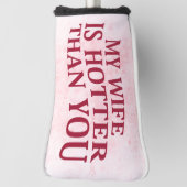 私の妻は君の皮肉なことわざよりもおもしろい暑い ゴルフヘッドカバー (回転90)