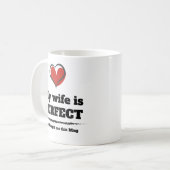 私の妻は完璧な彼女は買このマグ コーヒーマグカップ (正面左)