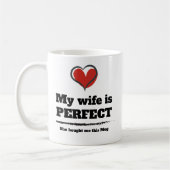 私の妻は完璧な彼女は買このマグ コーヒーマグカップ (左)