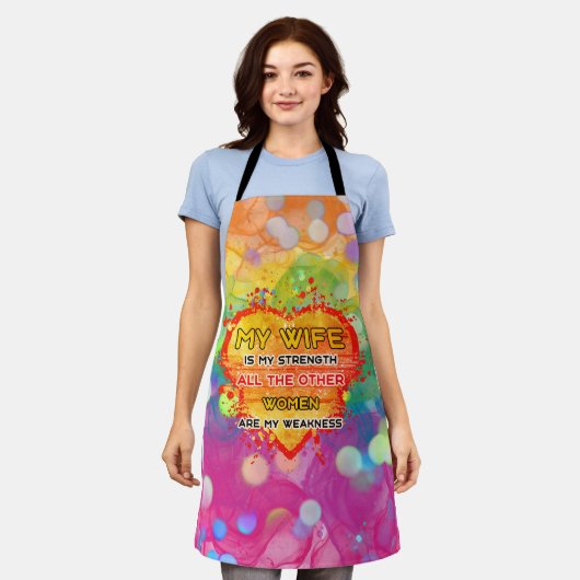 私の妻は私の強度マグネットキーチェーンケースメイトi エプロン (着用した状態)