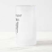 私の妻は私は何も終わらせないと言うHA!フロスト フロストグラスビールジョッキ (中央)