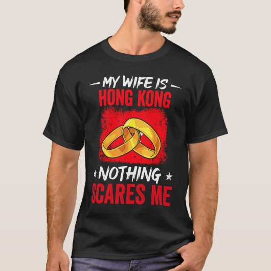 私の妻は香港Nothing私の伝統Ro Tシャツ (正面)